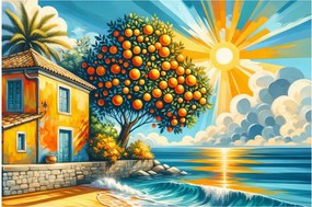 Kép - Ház narancsokkal I. (90x60 cm)