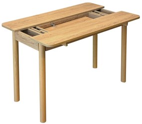 Étkezőgarnitúra(Kihúzható asztal, szék) (5 db) Vina Mini 02 1005 - Tölgy, Krém