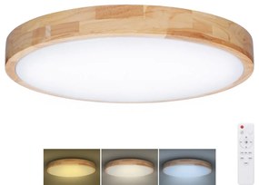 Solight Solight WO8010- LED Dimmelhető lámpa SOLID OAK LED/60W/230V 3000-6500K átm. 51 cm + távirányító SL1533