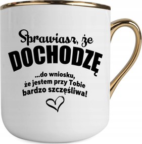 Fehér-arany Bögre Vicces Ajándék Bögre