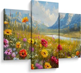 Kép - Festett táj (90x60 cm)