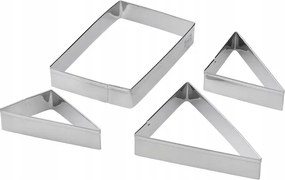 Ikea kekszvågó formåk Lattbakad rozsdamentes acél 4 db