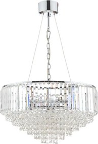 LAURA ASHLEY 3603254-Q VIENNA Kristály Függesztett Lámpa Fehér, Csiszolt Króm G9 IP20
