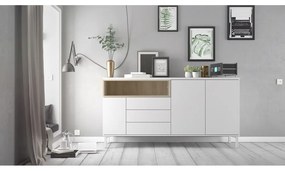 Fehér komód 176x90x49 cm Roomers – Tvilum
