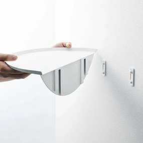 Fehér fém fali polc 40 cm Tower – YAMAZAKI
