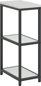 vidaXL Konyhai Tárolás polcokkal tárolóval Ezüst 60 x 50 x 92 cm Acél