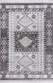 Nappali szőnyeg 95x140cm ,orientális mintás krémszürke