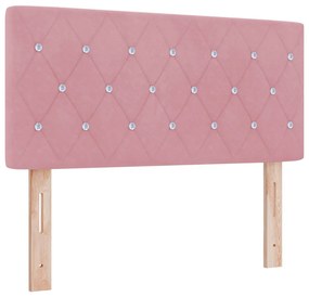 Fejtámla Kristálygombos Rózsaszín 90 cm Párna