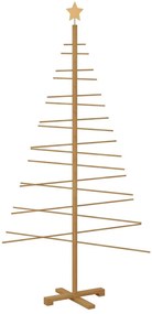 Fából készült Karácsonyfa állvánnyal Barna 180 cm bambusz