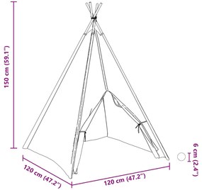Gyerek Teepee sátor táskával őszibarack &amp; puha labdák bőrszínű fehér