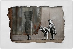 Poszterek 90x60 Banksy kukkolás