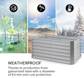 Blum High Grow Straight, magaságyás, 120 x 60 x 60 cm, 432 l, acél