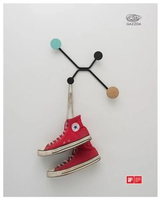 Hook fekete fali akasztó - Gazzda
