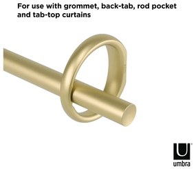 Acél bővíthető függönykarnis 107 - 305 cm Ringlet – Umbra