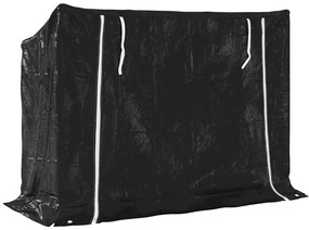 Tűzifa állvány esővédővel 151x60,5x110,5 cm horganyzott acél