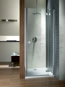 Radaway Almatea DWJ/zuhanykabin 100*195 L/R króm elemekkel, biztonsági üveggel balos átlátszó