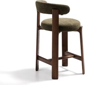 Zöld-sötét natúr színű kőrisfa bárszék (ülésmagasság 65 cm) Granite – Kave Home