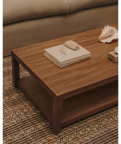 Natúr színű teakfa dohányzóasztal 70x150 cm Sashi – Kave Home