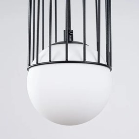 Sollux SL.1332 - Csillár zsinóron BRINA 1xG9/8W/230V fekete