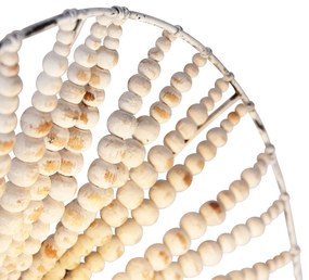 Keleti fali lámpa bézs gyöngyökkel - Moti