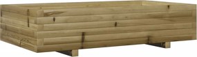 vidaXL impregnált fenyőfa kerti virágláda 110x60x26,5 cm