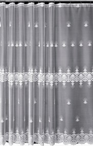 Mg Függöny jacquard 3254 Fehér 245cm magas lengyel termék