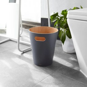 Sötétszürke fa szemetes 7,5 l Woodrow – Umbra