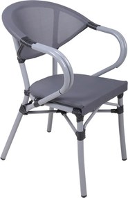 Szürke fém kerti szék Toskana – Garden Pleasure