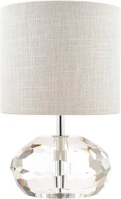 LAURA ASHLEY 3754722-Q IVY Kristály Asztali lámpa Csiszolt króm, Szürke E14 IP20