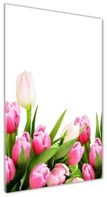 Egyedi üvegkép Rózsaszín tulipánok osv-138798865