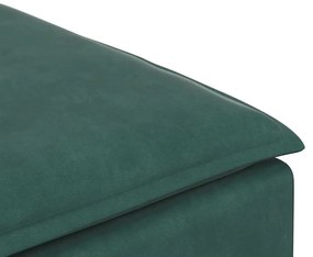 sötétzöld moduláris kanapé lábzsámoly modul 100x100x48 cm
