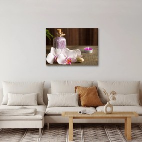 Kép - Gyertya és orchidea (70x50 cm)