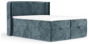 Kék ágyneműtartós boxspring ágy 160x200 cm Passion – Maison de Rêve