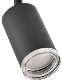 Fürdőszobai spotlámpa TURYN 6xGU10/10W/230V IP44 fekete