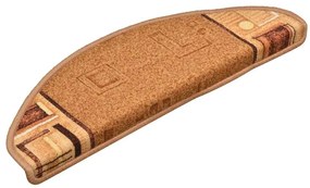 10 db bézs öntapadó lépcsőszőnyeg 65x21x4 cm