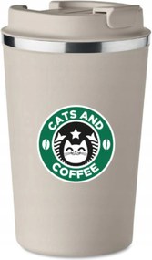 Prémium thermo bögre Cats Coffee Kávé Macskák 350 ml KT_079