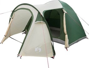 vidaXL Dóm sátor Kupola tetővel tárolóval Zöld 384 x 254 x 170 cm