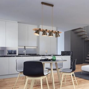 Briloner 4406-044 - Csillár zsinóron TALE 4xE27/40W/230V barna