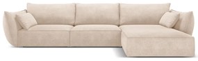 Bézs sarokkanapé (jobb oldali) Vanda – Mazzini Sofas