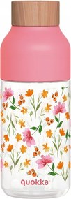 Quokka Ice Vízpalack ecozen 570 ml (Pink Flowers)