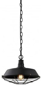 Lámpa Mennyezeti lámpatest LARS 2,2295,AC220-240V,50/60Hz,1*E27,IP20,átmérő 36cm,egyes,fekete