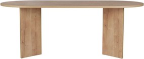 Étkezőasztal tölgyfa dekorral 90x200 cm Sabella – Kalune Design