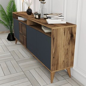 Konzolasztal Milan - Walnut, Anthracite