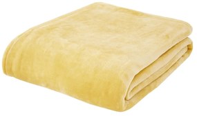 Sárga mikroplüss takaró 130x170 cm Raschel Velvet – Catherine Lansfield