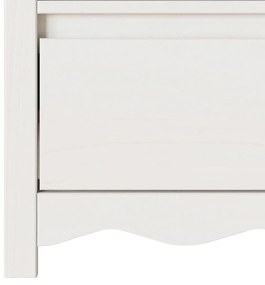 TV Szekrény &quot;DRAMMEN&quot; Fehér 99x43x55 cm Tömbfa Fenyő