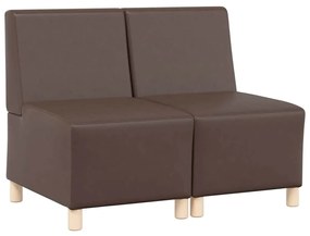 Karfa Nélküli Modularis Kanapé Egység 2 pcs Barna