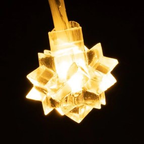 NEXOS Világító készlet csillagok 20 LED 3 db meleg fehér