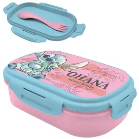 Disney Lilo és Stitch, A csillagkutya Cheeky szendvicsdoboz + evőeszköz szett