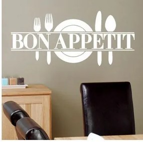 Falmatrica"Bon Appetit" fehér 60x25 cm