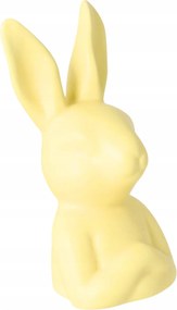 Kerámia nyuszi matt sárga közepes 15,5x8x7 cm dekoráció